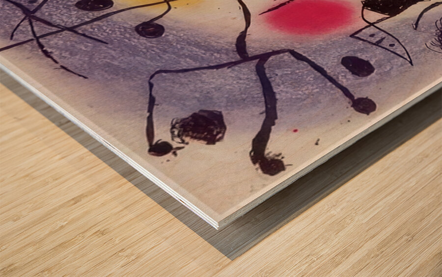 Joan Miro Wood print