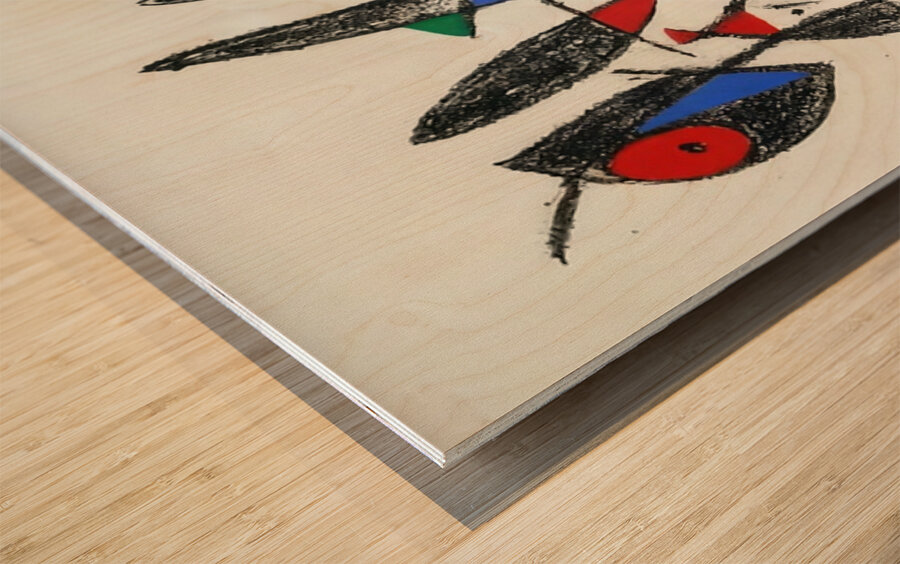 Joan Miró 4 Wood print