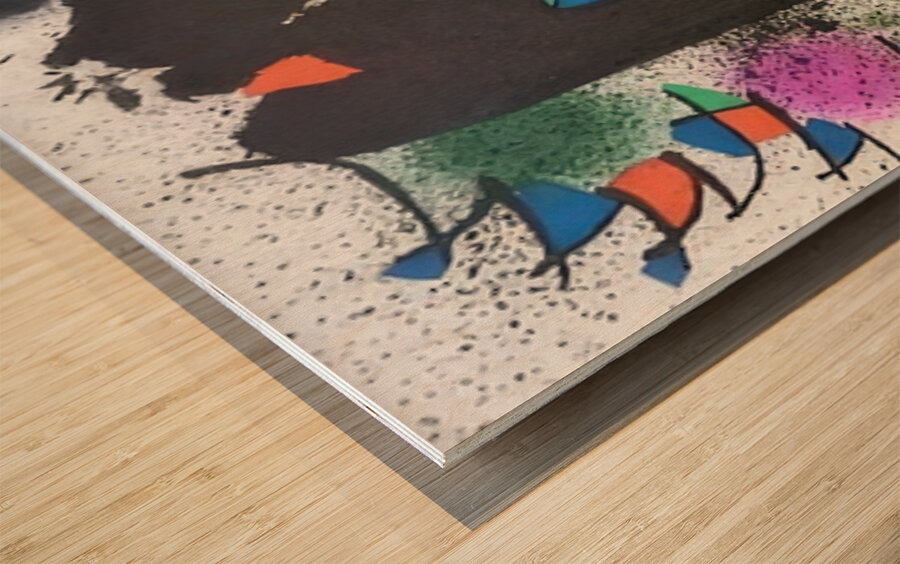 Joan Miró 5 Wood print