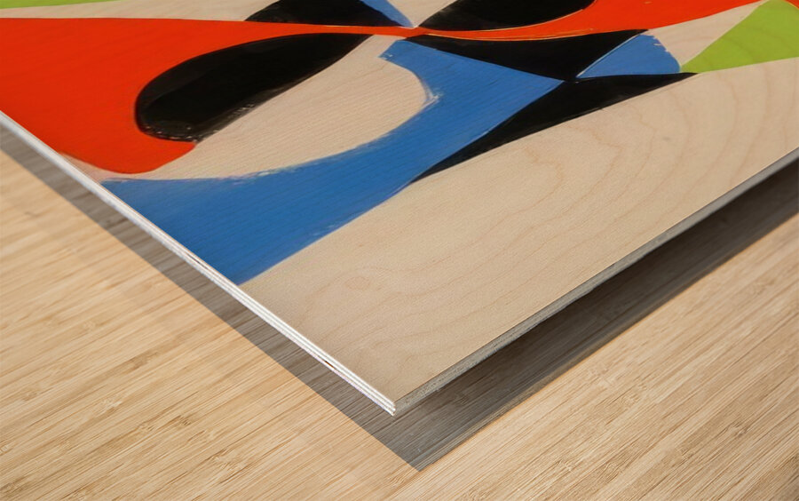 Sonia Delaunay 9 Wood print