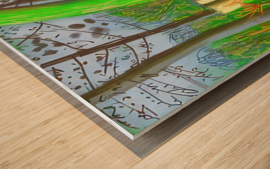 David Hockney 1 Wood print