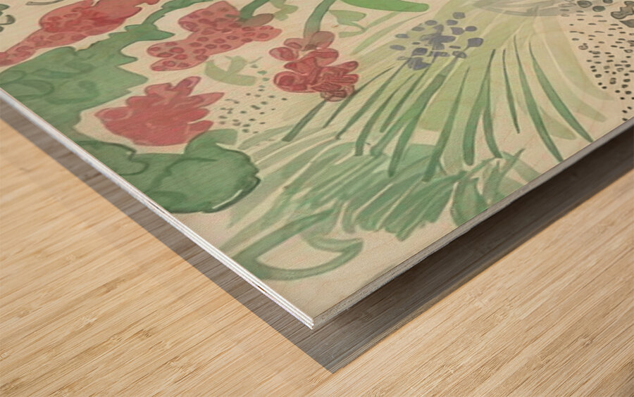 David Hockney 4 Wood print