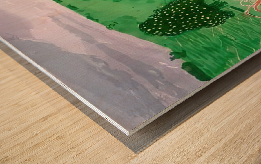 David Hockney 12 Wood print