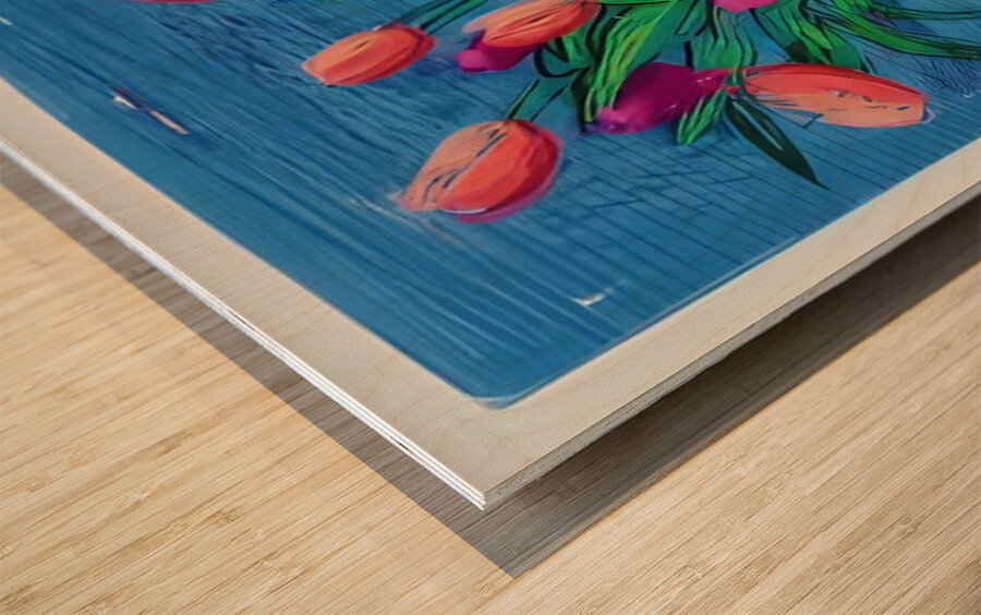 David Hockney 16 Wood print