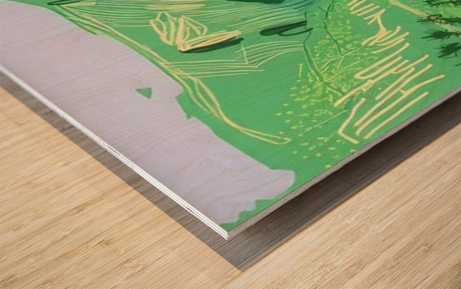 David Hockney 25 Wood print