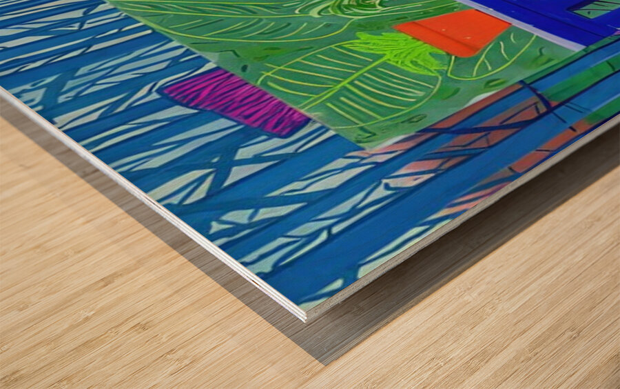 David Hockney 32 Wood print