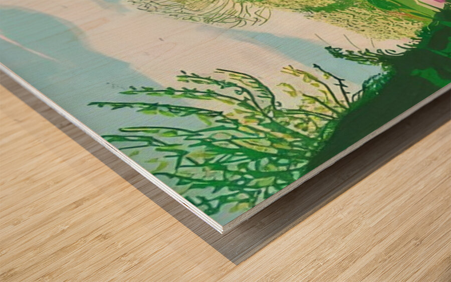 David Hockney 45 Wood print