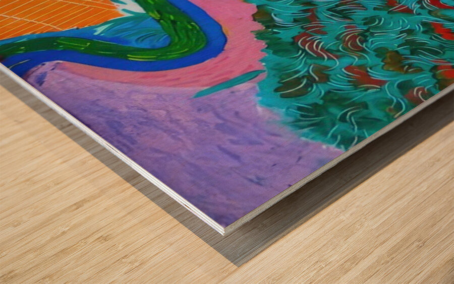 David Hockney 47 Wood print