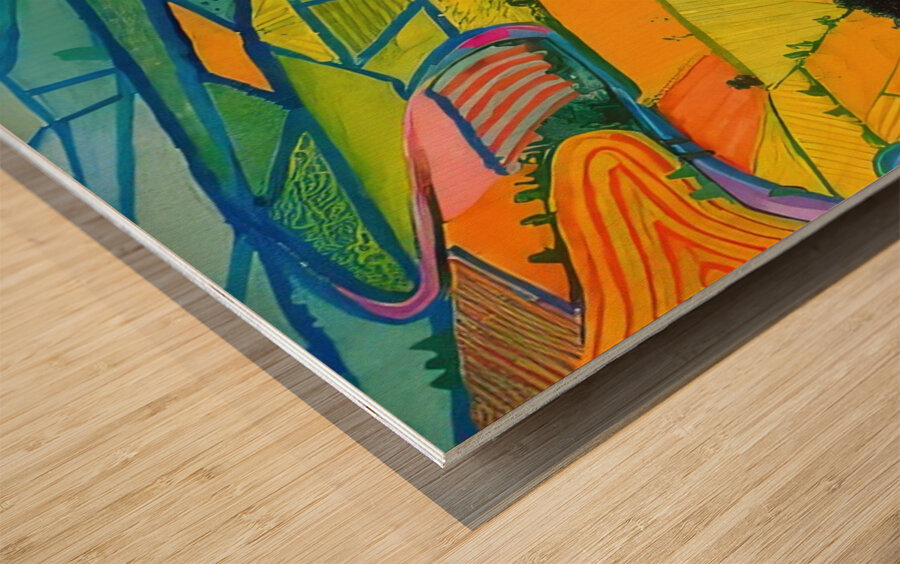 David Hockney 48 Wood print