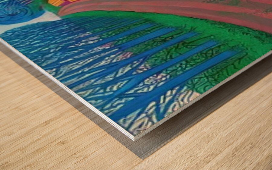 David Hockney 50 Wood print