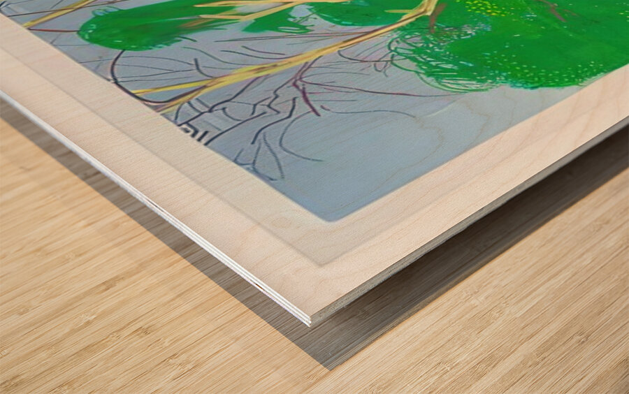 David Hockney 51 Wood print