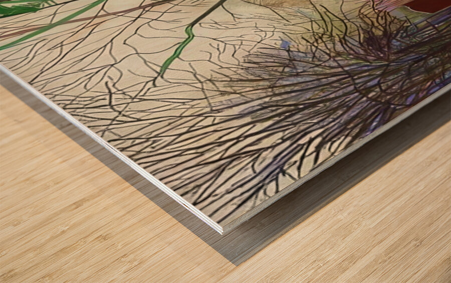 David Hockney 52 Wood print