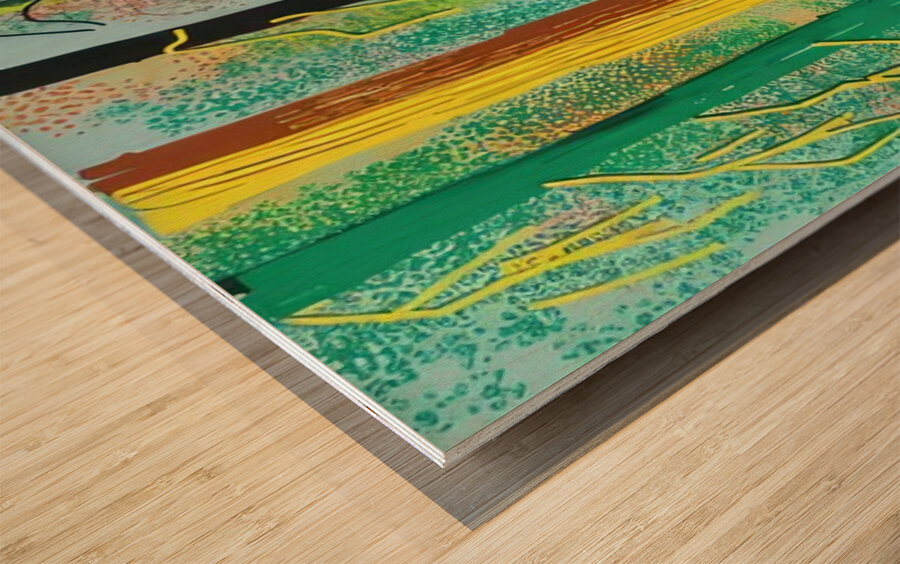 David Hockney 58 Wood print