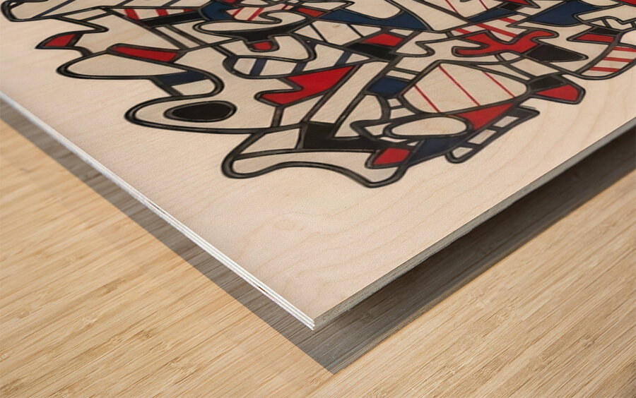 JEAN DUBUFFET 1 Wood print