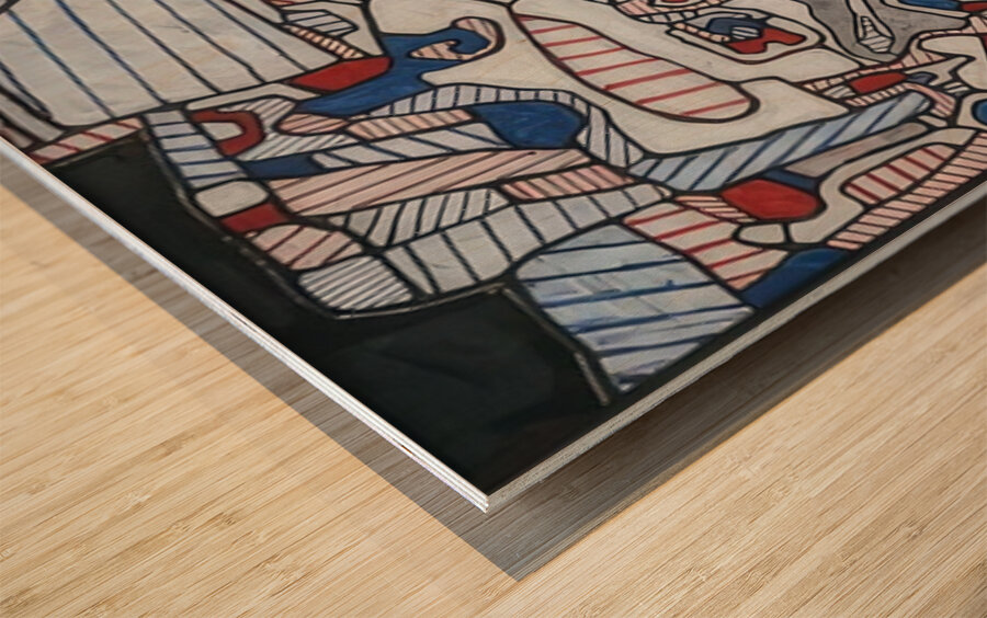 JEAN DUBUFFET 4 Wood print