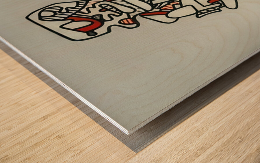 JEAN DUBUFFET 7 Wood print