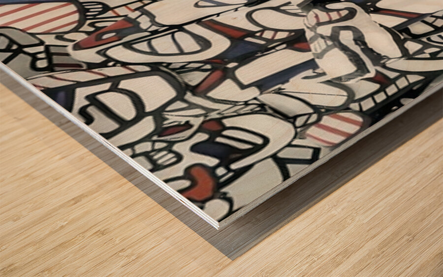 JEAN DUBUFFET 8 Wood print