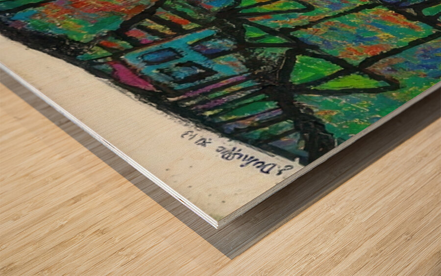 JEAN DUBUFFET 9 Wood print