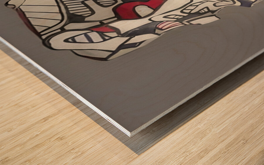 JEAN DUBUFFET 11 Wood print