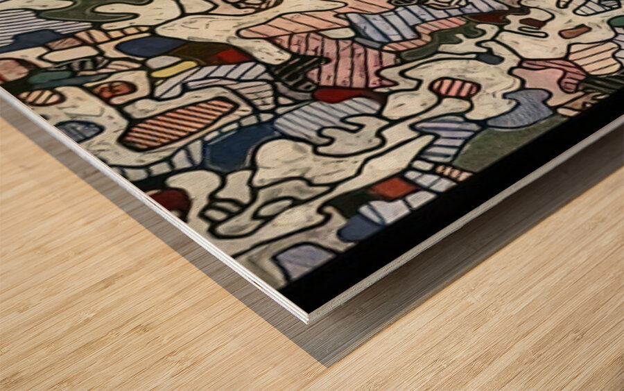 JEAN DUBUFFET 13 Wood print