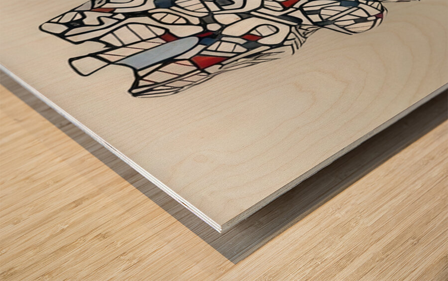 JEAN DUBUFFET 15 Wood print