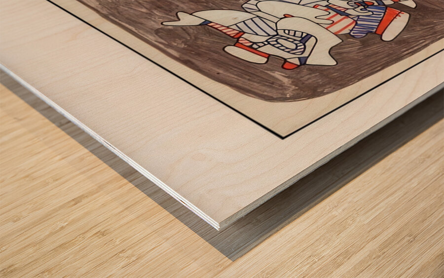 JEAN DUBUFFET 17 Wood print