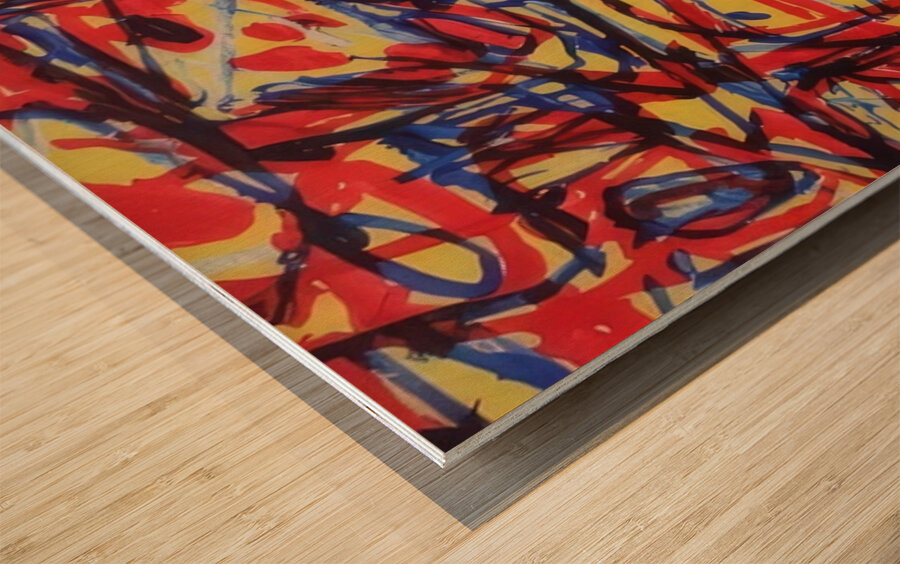 JEAN DUBUFFET 18 Wood print