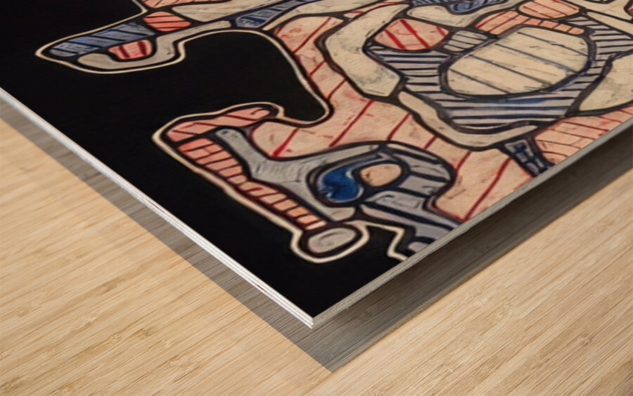 JEAN DUBUFFET 22 Wood print