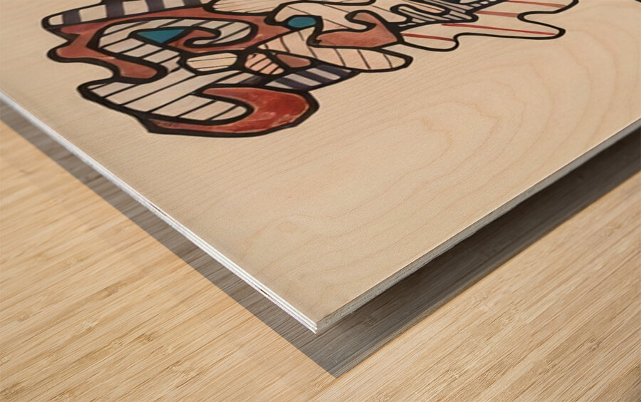 JEAN DUBUFFET 26 Wood print