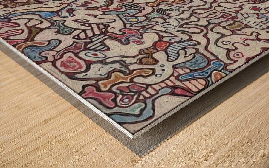 JEAN DUBUFFET 28 Wood print