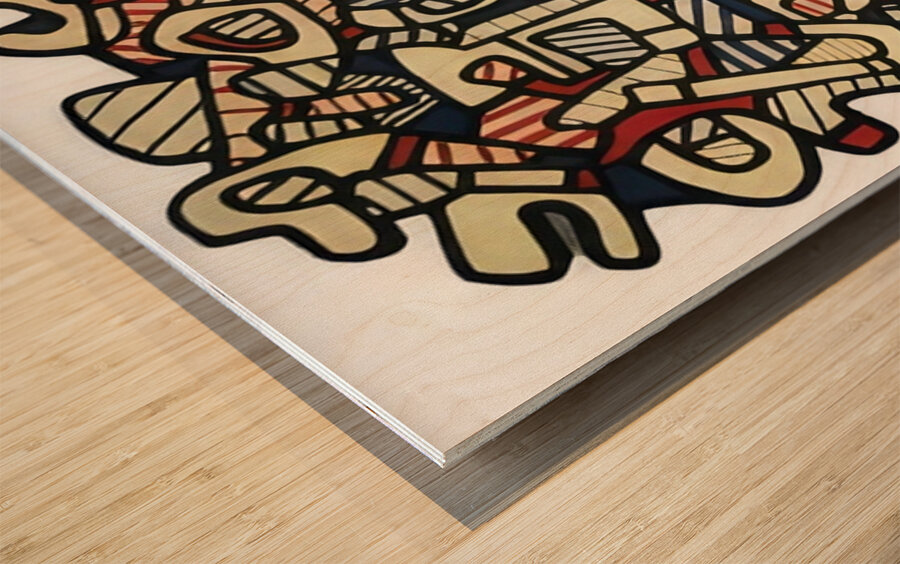 JEAN DUBUFFET 29 Wood print