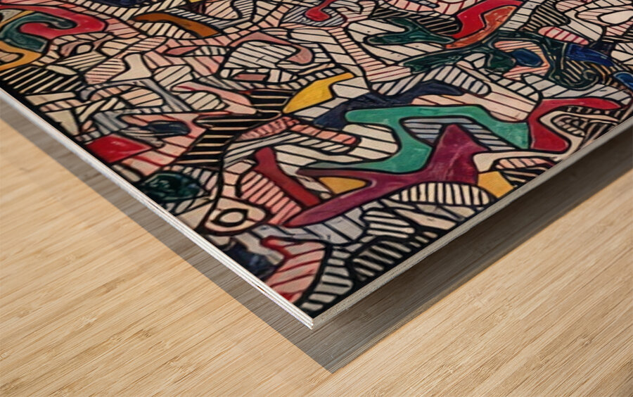 JEAN DUBUFFET 31 Wood print