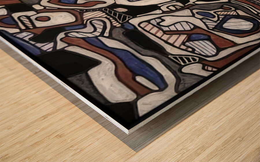 JEAN DUBUFFET 33 Wood print