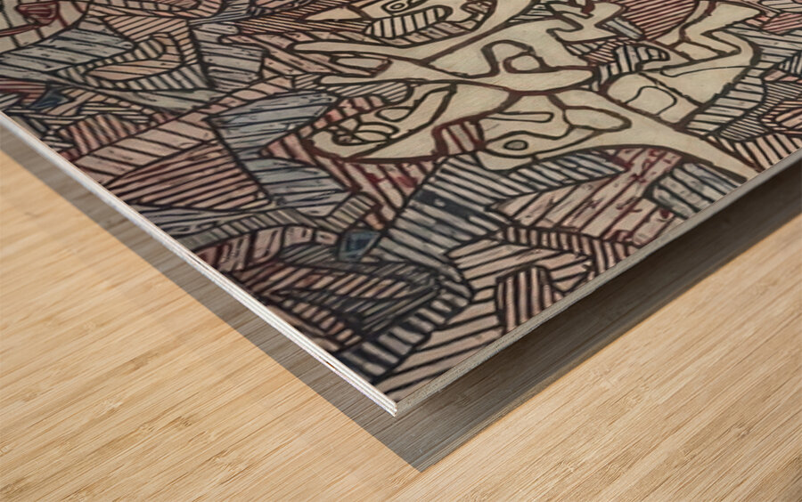 JEAN DUBUFFET 35 Wood print