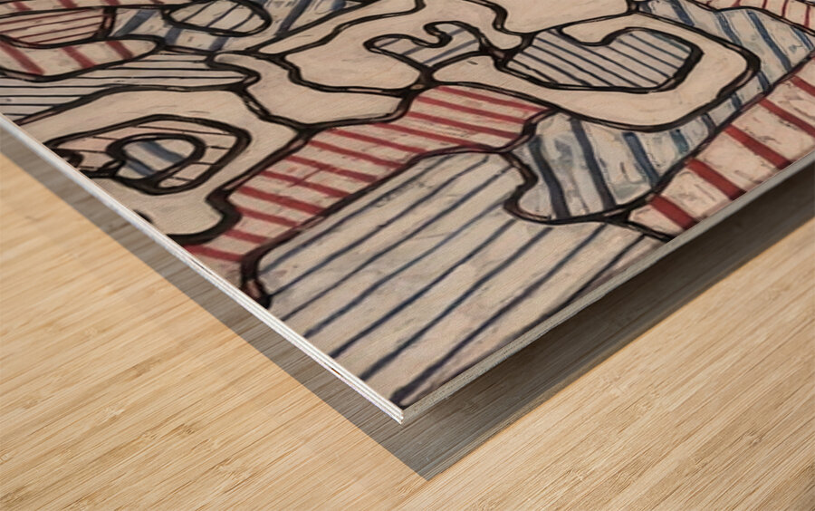 JEAN DUBUFFET 37 Wood print