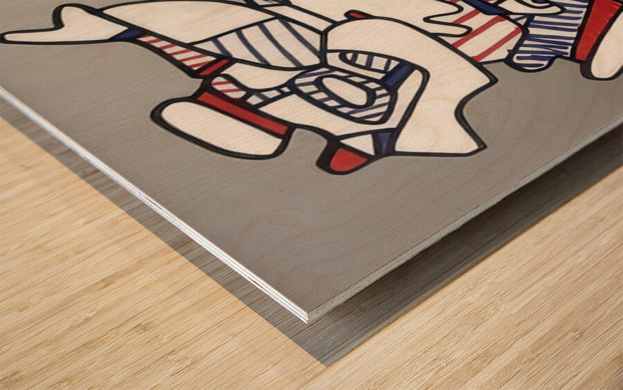 JEAN DUBUFFET 40 Wood print