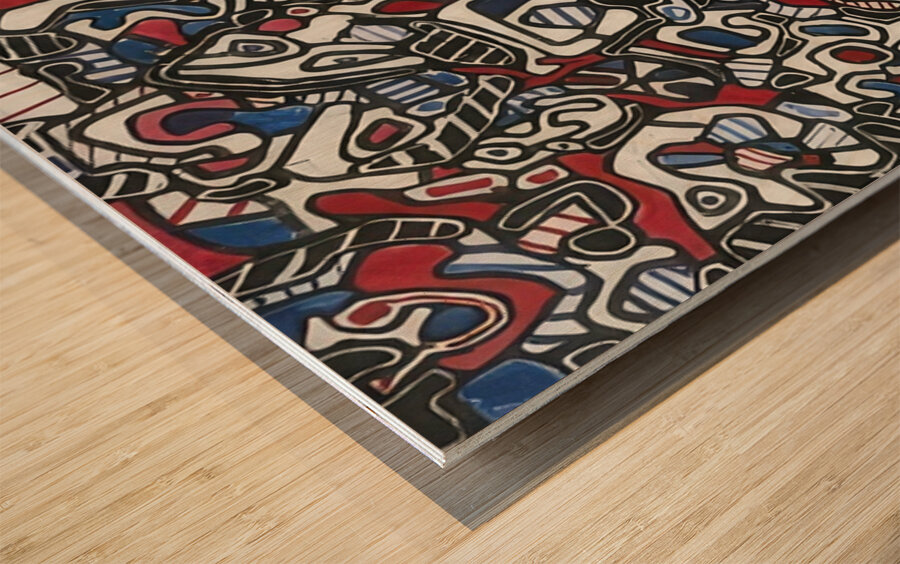 JEAN DUBUFFET 43 Wood print