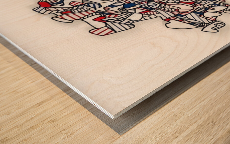 JEAN DUBUFFET 45 Impression sur bois