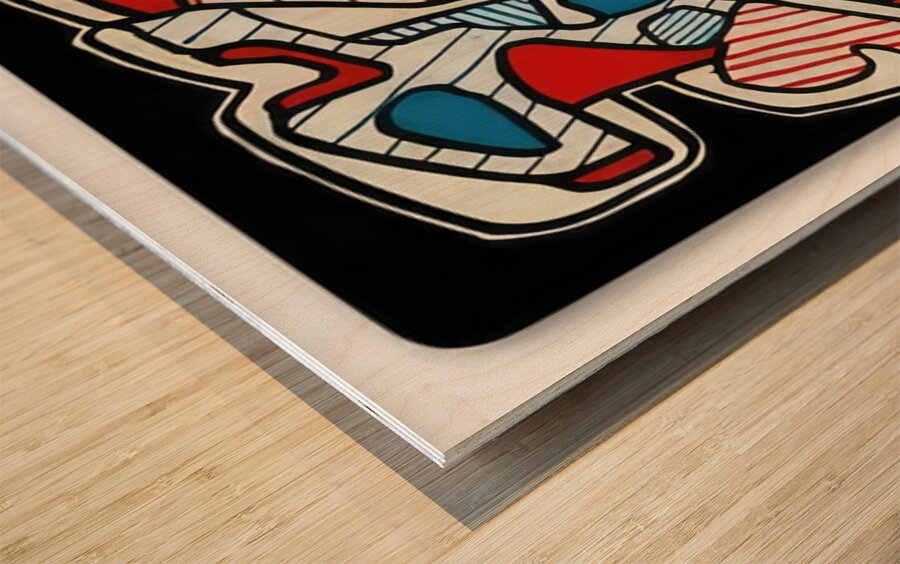 JEAN DUBUFFET 46 Wood print