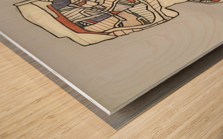 JEAN DUBUFFET 47 Wood print