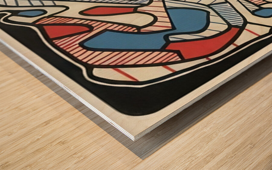 JEAN DUBUFFET 49 Wood print