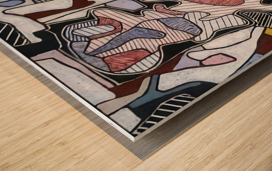 JEAN DUBUFFET 51 Wood print