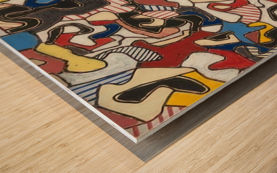 JEAN DUBUFFET 53 Wood print