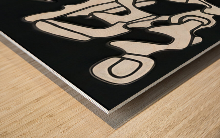 JEAN DUBUFFET 56 Wood print