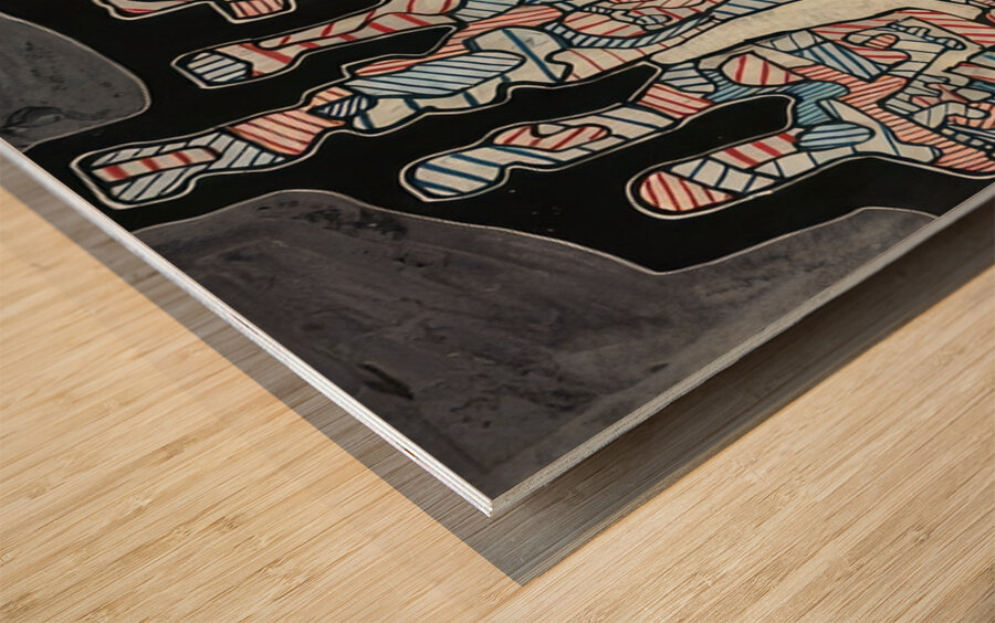 JEAN DUBUFFET 57 Wood print