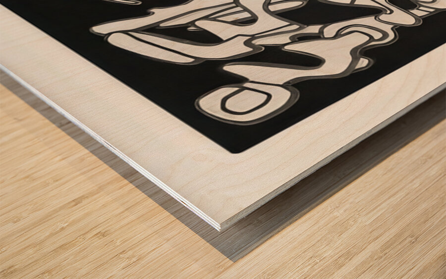 JEAN DUBUFFET 64 Wood print