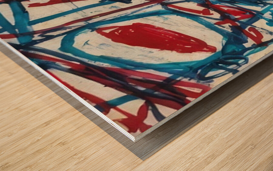 JEAN DUBUFFET 68 Wood print