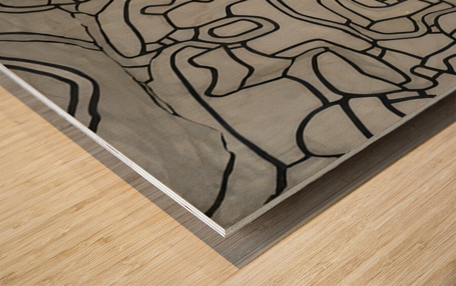 JEAN DUBUFFET 70 Wood print