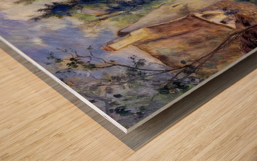 Cottages at Auvers near Pontoise 1879 Camille Wood print