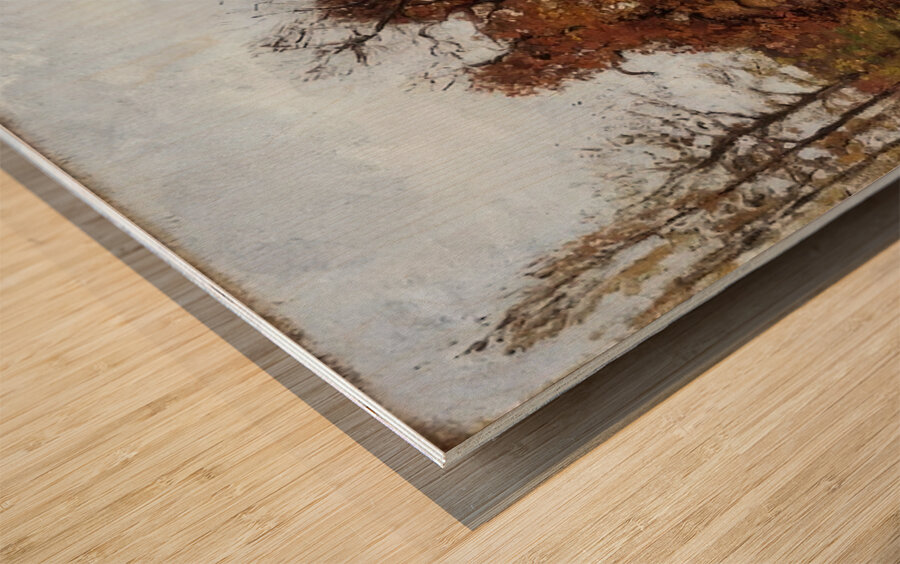 Autumn Landscape near Pontoise 1872 Camille P Wood print